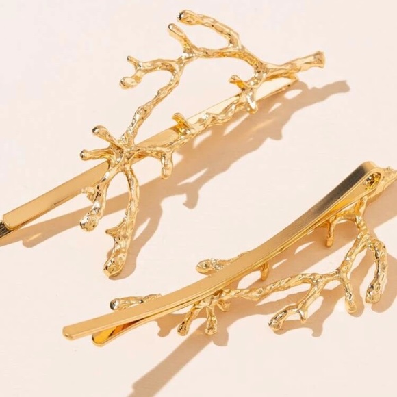 ⚜️𝟯𝟬%𝗢𝗙𝗙 𝗯𝘂𝗻𝗱𝗹𝗲𝘀 𝟯+⚜️ NEW Set of 2 Twig Shape Bohemian Hairpins - Picture 6 of 14